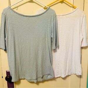Lot of 2 Nordstroms Caslon Cotton Tees